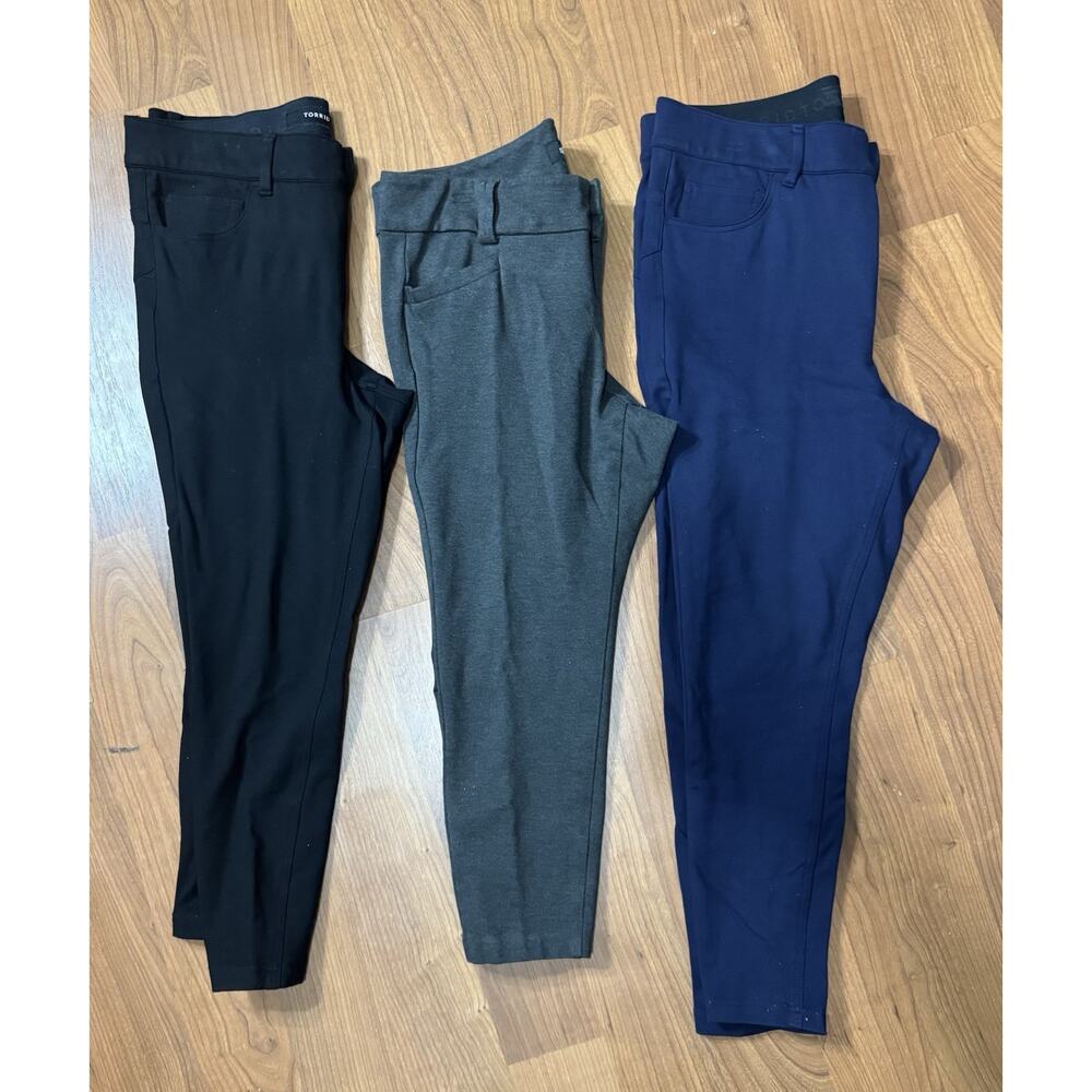Set of 3 Studio by Torrid Women's Black Gray Navy Skinny Dress Pants Slim Fit